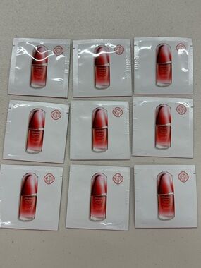 Shiseido Red Serum Sample Sachets Pack of 9 (2ml each) perfect for a week trip!